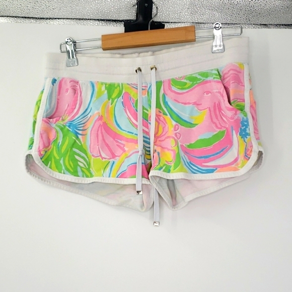 Lilly Pulitzer Summers Somewhere Jogger Shorts - Picture 1 of 7
